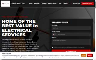 Charter Electric website