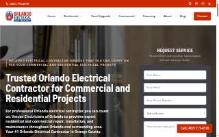 Vetcon Electricians of Orlando website