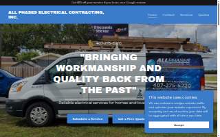 All Phases Electrical Contracting website