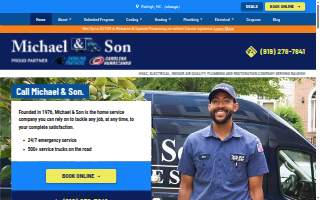 Michael & Son Services of Raleigh website