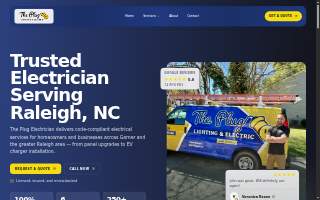 The Plug Electrician LLC website
