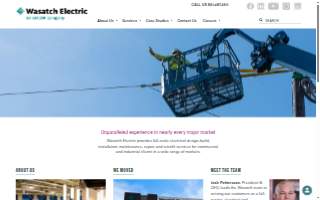 Wasatch Electric website