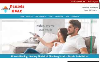Daniels HVAC Philadelphia LLC website