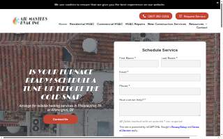 Air Masters HVAC Inc website