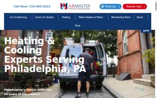 AirMaster Heating & Cooling Specialists website