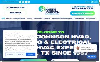 Harlen Johnson HVAC, Plumbing & Electrical website