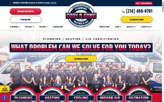 Cody & Sons Plumbing, Heating & Air website