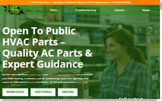 Open To Public HVAC Parts website