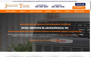 Jacksonville Heating Contractors website
