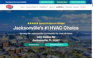 Hammond Heating & Air Conditioning website