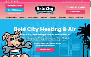 Bold City Heating & Air website