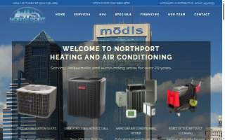 NorthPort Heating and Air Conditioning website