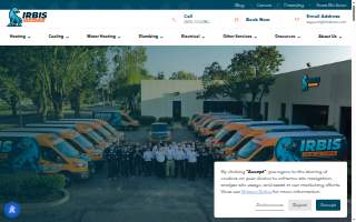 IRBIS Air Plumbing Electrical website