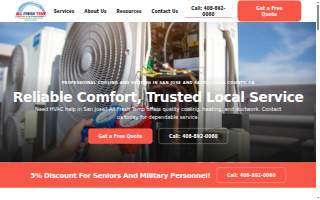 All Fresh Temp website