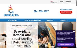 Classic Air website