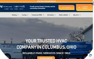 Hetter Heating & Cooling website