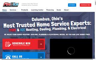Fire & Ice Heating and Air Conditioning website