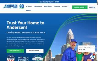 Andersen Heating & Cooling website
