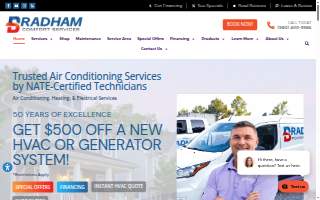 Bradham Comfort Services, Inc. website
