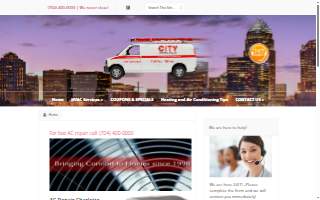 City Heating and Air website