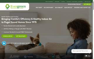 Evergreen Home Heating and Energy website