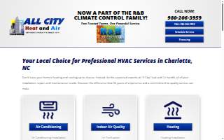 All City Heat and Air website