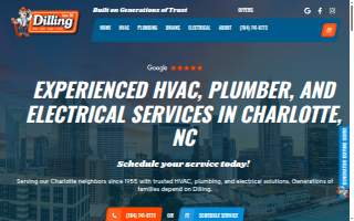 Dilling Heating, Cooling, Plumbing & Electrical website