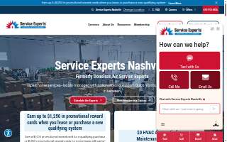 Donelson Air Service Experts website