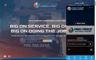 Pro Price Heating & Cooling website