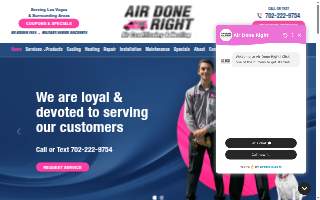 Air Done Right website