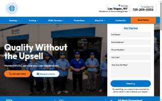 Blue Collar HVAC website