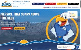 Sierra Air Conditioning & Plumbing website