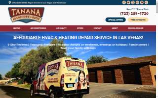 Tanana Air Conditioning & Heating website
