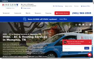 Aire Serv of Memphis website