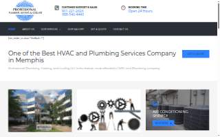 Professional Plumbing, Heating, & Cooling LLC website