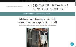 O & W Heating and Cooling and Furnace, boiler, water heater install & repair website