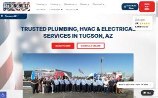 Strongbuilt Plumbing Air Electrical website