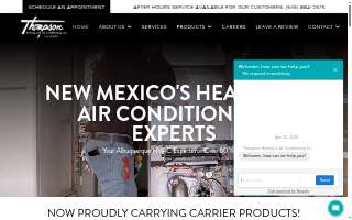Thompson Heating & Air Conditioning website