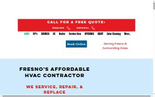 Fresno Heating and Cooling website