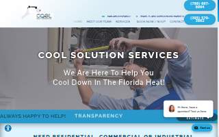 Cool Solution Services website