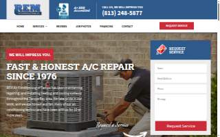 REM Air Conditioning of Tampa website