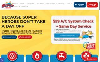 Super Heat, Air, And Plumbing website
