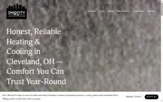 Ohio City Heating and Cooling website
