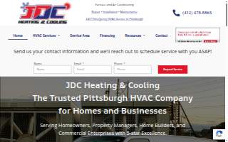 JDC Heating & Cooling website