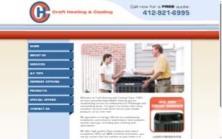 Craft Heating Company website