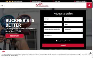Buckner's Heating, Cooling, and Plumbing website