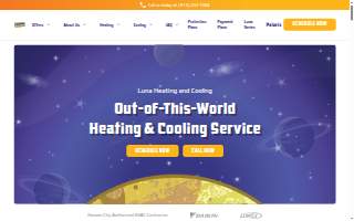 Luna Heating and Cooling website