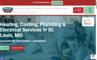 Academy Air Heating, Cooling, Plumbing and Electric website