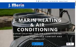 J. Marin Heating & Air Conditioning website