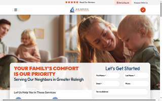 Raleigh Heating and Air website